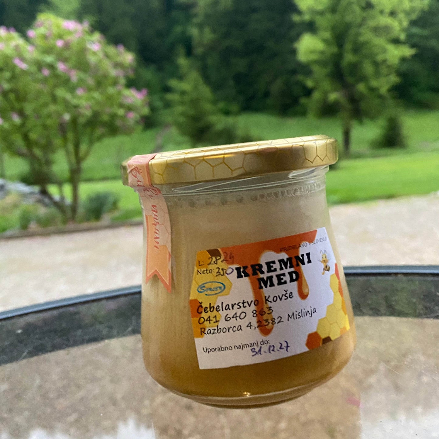 Kremni med 350g - Vesela Čebela - Čebelarstvo Kovše