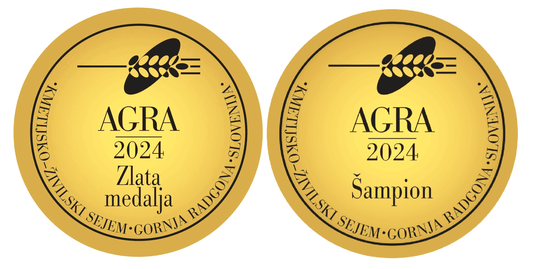 Zlata medalja na sejmu AGRA 2024! - Vesela Čebela - Čebelarstvo Kovše