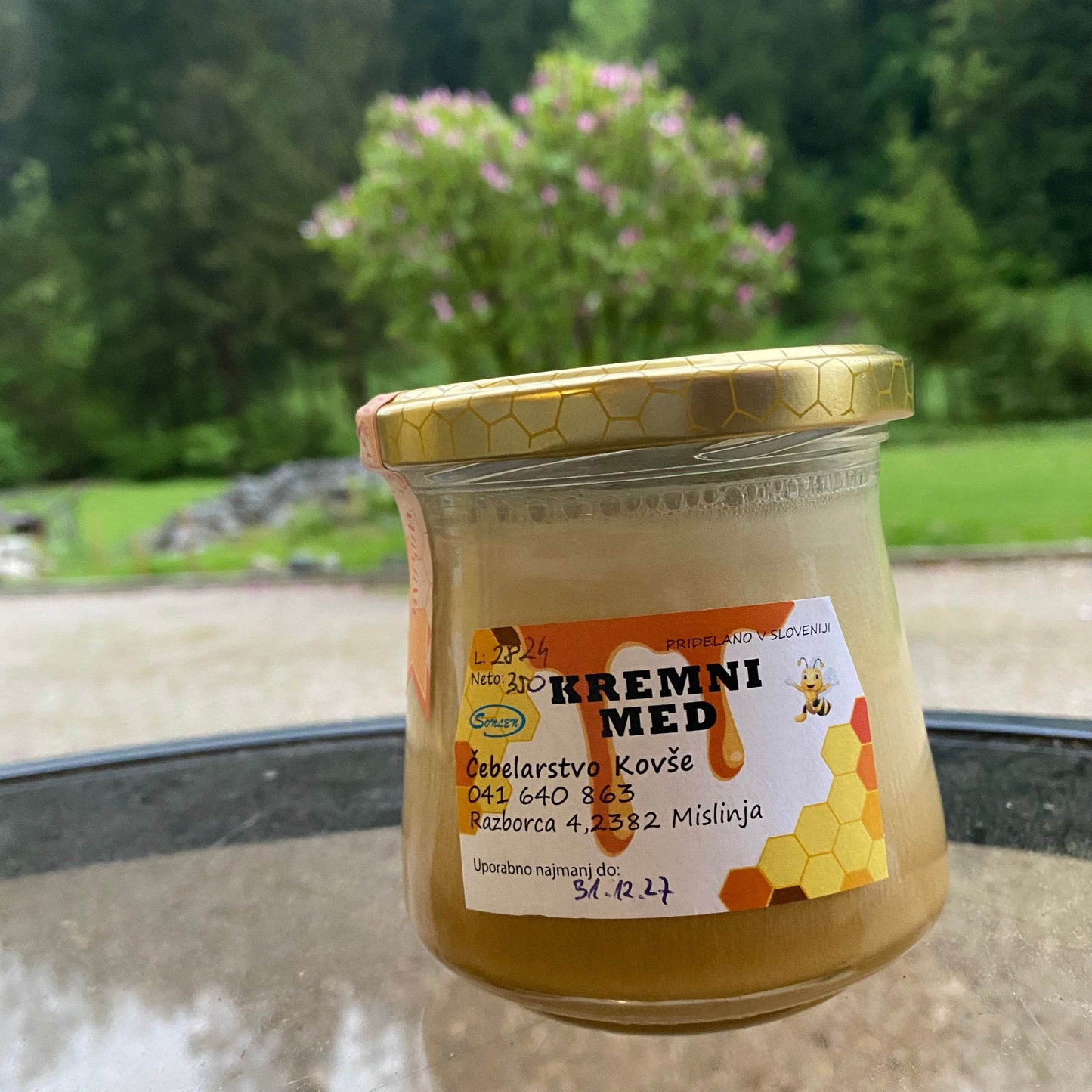 Kremni med 350g - Vesela Čebela - Čebelarstvo Kovše