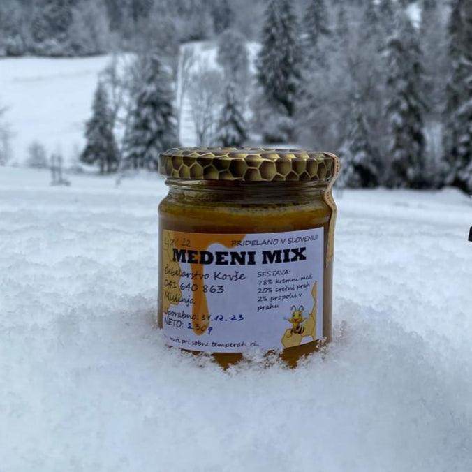 Medeni Mix 230g - Vesela Čebela - Čebelarstvo Kovše